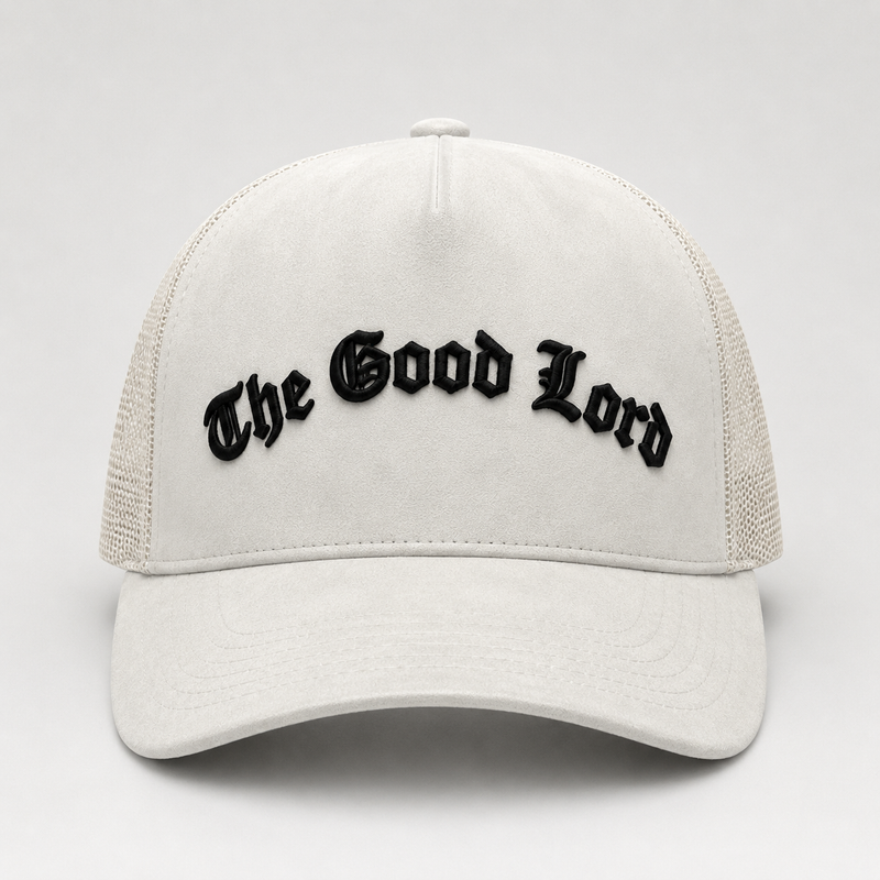 The Good Lord Trucker Hat (White)
