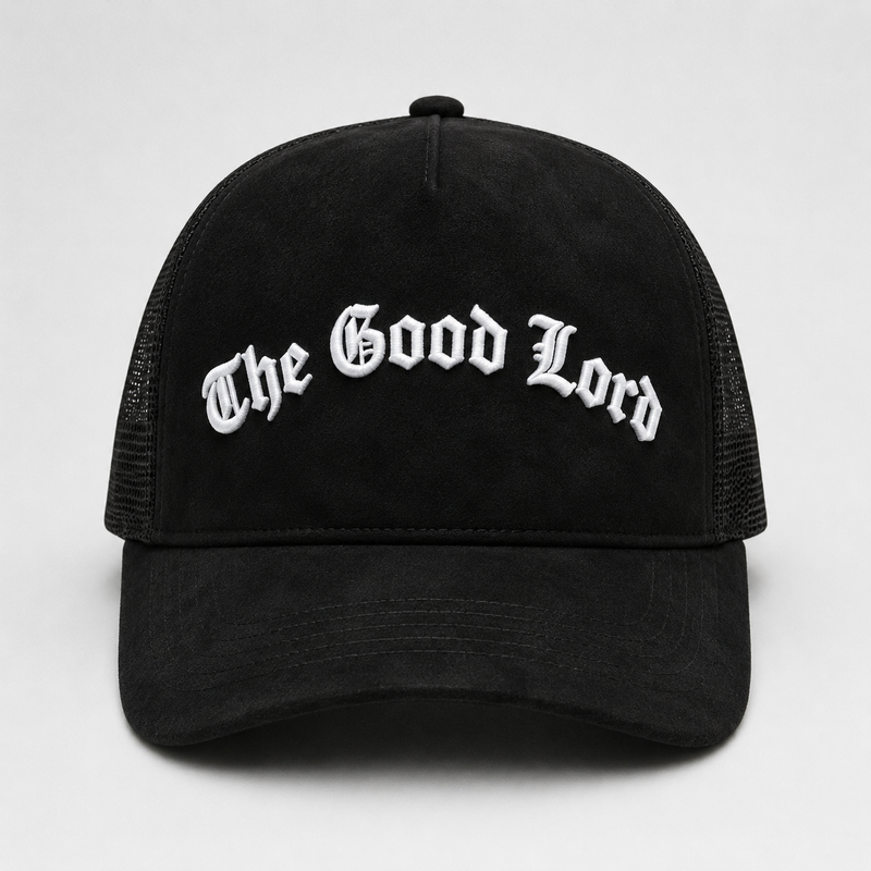 The Good Lord Trucker Hat (Black)