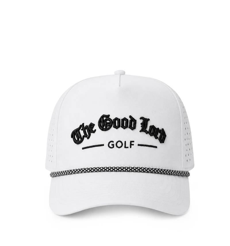 The Good Lord Golf Hat (White)